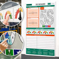 5S Visual Management Board with Status Meters (Compact)