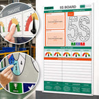 5S Visual Management Board with Status Meters (Compact)