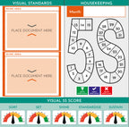 5S Visual Management Board with Status Meters (Compact)