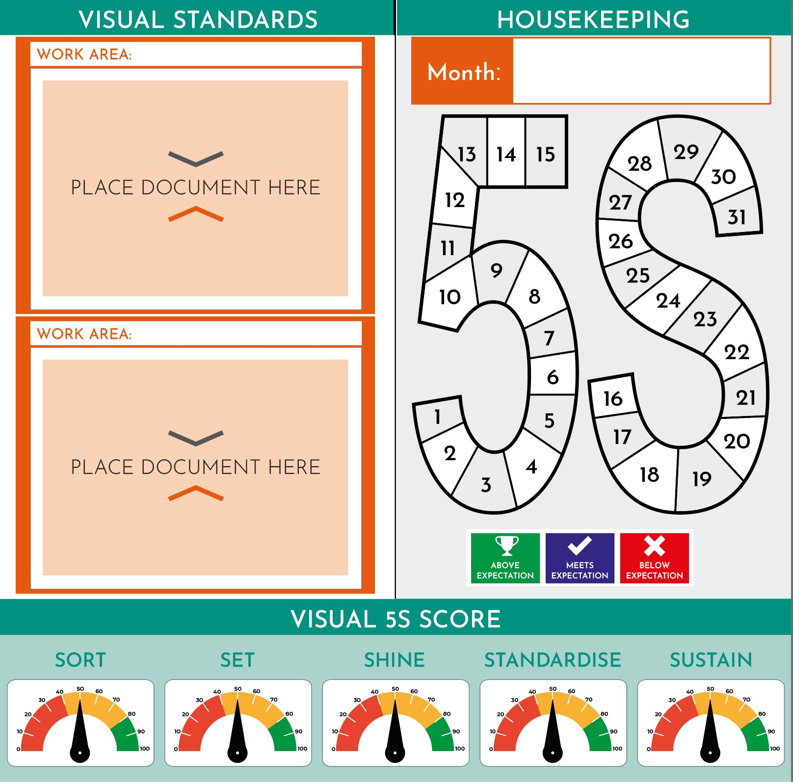 5S Compact Noticeboard